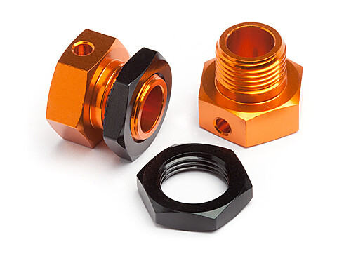 HPI - 6.7mm Hex Wheel Adapter Trophy Buggy (Orange/Black) (101792)