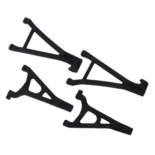 Suspension arm set, front (includes upper right & left and lower right & left arms) (1/16 E-Revo)