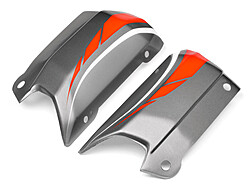 Baja 5b buggy painted lower body (gray/white/red)