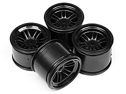 Ft01 wheel set (black/front 2pcs/rear 2pcs)