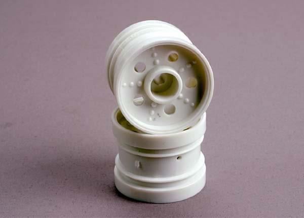Traxxas - Wheels, white (rear) (2) (Tom Cat), TRX-1221 (TRX-1221)