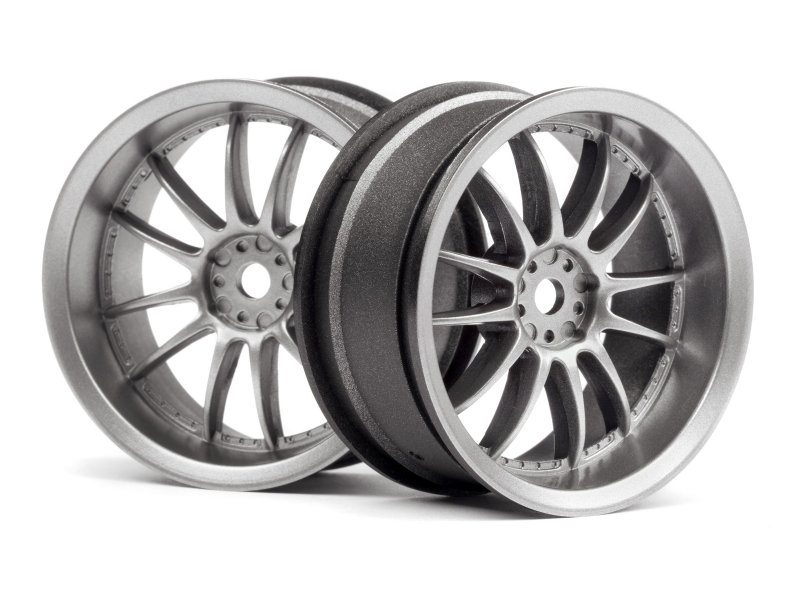 HPI - Work XSA 02C Wheel 26mm Light Gun Metal (3mm/2pcs) (120151)