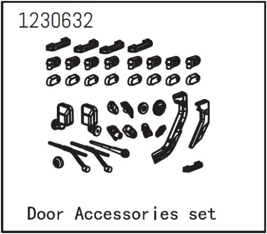 Absima CR3.4 Door Accessories Set (1230632)