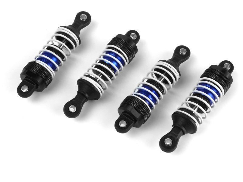 Maverick RC - Aluminum Oil-Filled Shock Absorber Set Blue/4pc (MV150555)