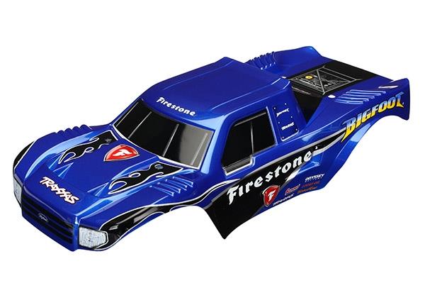 Traxxas - Body, Bigfoot Firestone, Offi cially Licensed replica painte, TRX-3658 (TRX-3658)