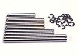Suspension pin set, hard chrome (w/ e-clips)