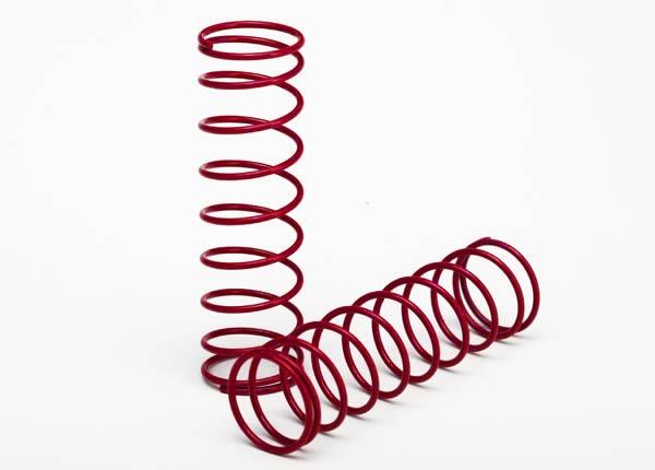 Traxxas - Springs, Front (Red) (2), TRX-3758R (TRX-3758R)