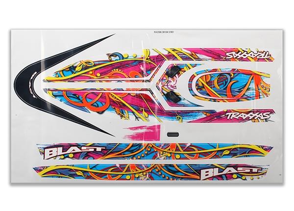 Traxxas - Blast decal set (swirl pattern) (waterproof), TRX-3816 (TRX-3816)