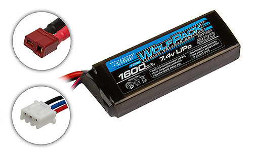 Reedy Wolfpack Lipo 30C 2S 7.4 volt 1600mah met Dean stekker (T-Plug)