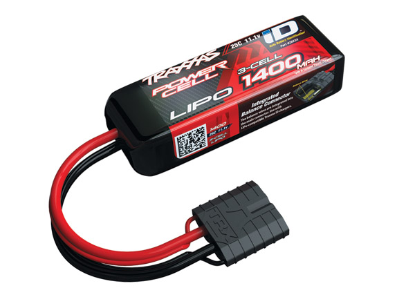 Traxxas Power Cell ID lipo 25c 11.1 volt 1400mah - 1/16 modellen