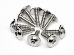 Tp. flanged screw m2.6x10mm (hex socket/10pcs)