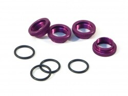 Shock spring adjust nut (purple)4pcs