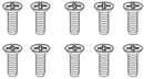 Iso 3*10 fh screw 10 pcs
