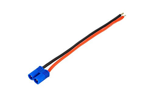 EC2 Man stekker met 16AWG silicone kabel (10cm)