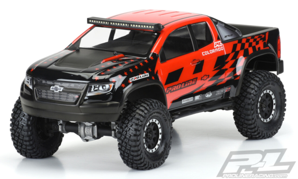 Proline Chevy Colorado ZR2 transparante body voor 1/10 Crawlers (313mm w/b)