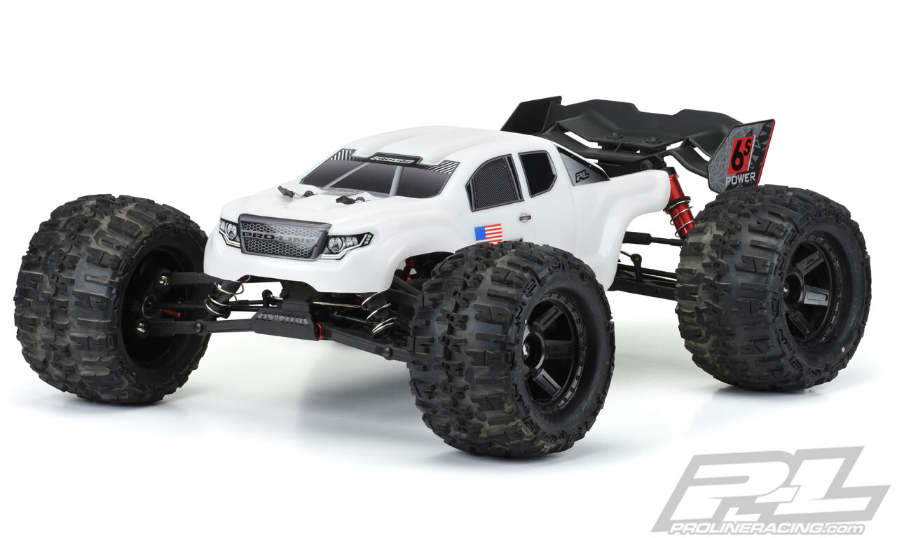 Proline Pre-Cut Brute Bash Armor Body (White) voor Arrma Kraton (PL3521-15)