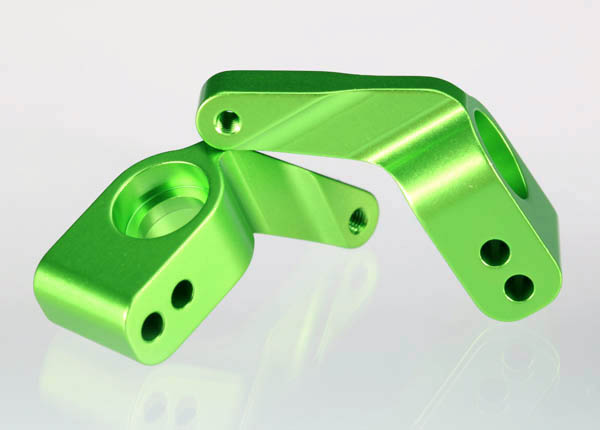 Traxxas - Stub axle carriers (2) aluminum (green-anodized) (TRX-3652G)