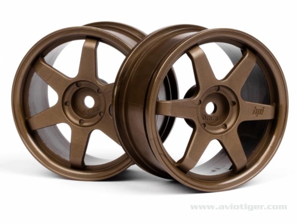 HPI - Te37 wheel 26mm bronze (0mm offset) (3838)