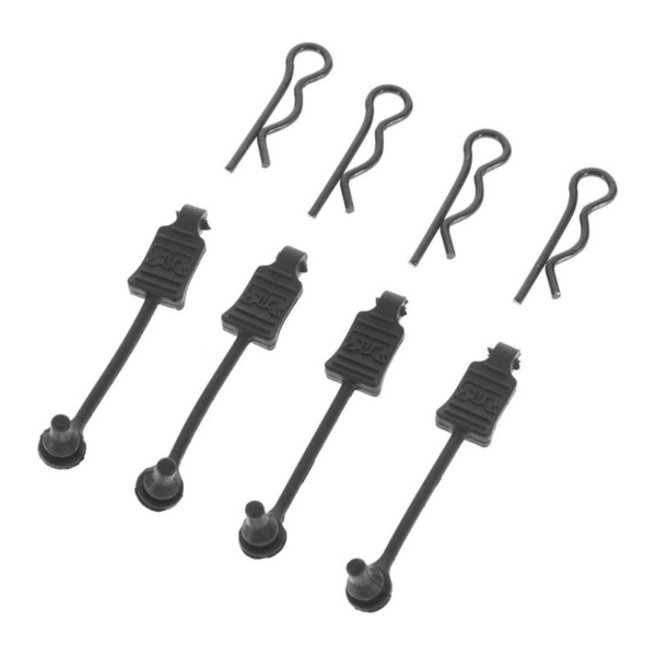 Arrma - Body Clip Retainers 1/8 Scale (Black) (4PCS) (AR390178)