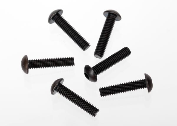 Screws, 4x18mm button-head machine (hex drive) (6)