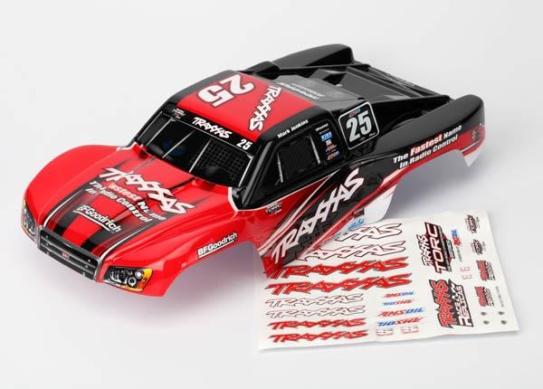Traxxas - Body, Mark Jenkins #25, 1/16 Slash (painted, decals applied), TRX-7084R (TRX-7084R)