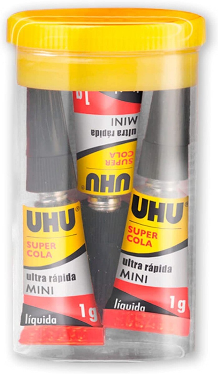 UHU Super Glue Minis - 3x 1g - Universele cyanoacrylaatlijm