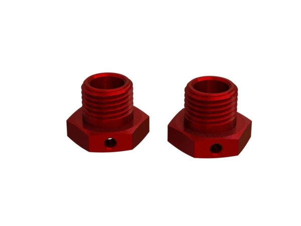 Arrma - Aluminum Wheel Hex 17mm 14.6mm Thick Red (2) (ARA311035)