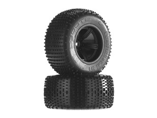 Dboots Dirtrunner ST Tyre Set Glued (Black) (2PCS/Rear) (AR550019)