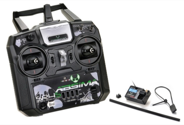 Absima SR4S 2.4 Ghz 4-kanaals stick zender inclusief ontvanger