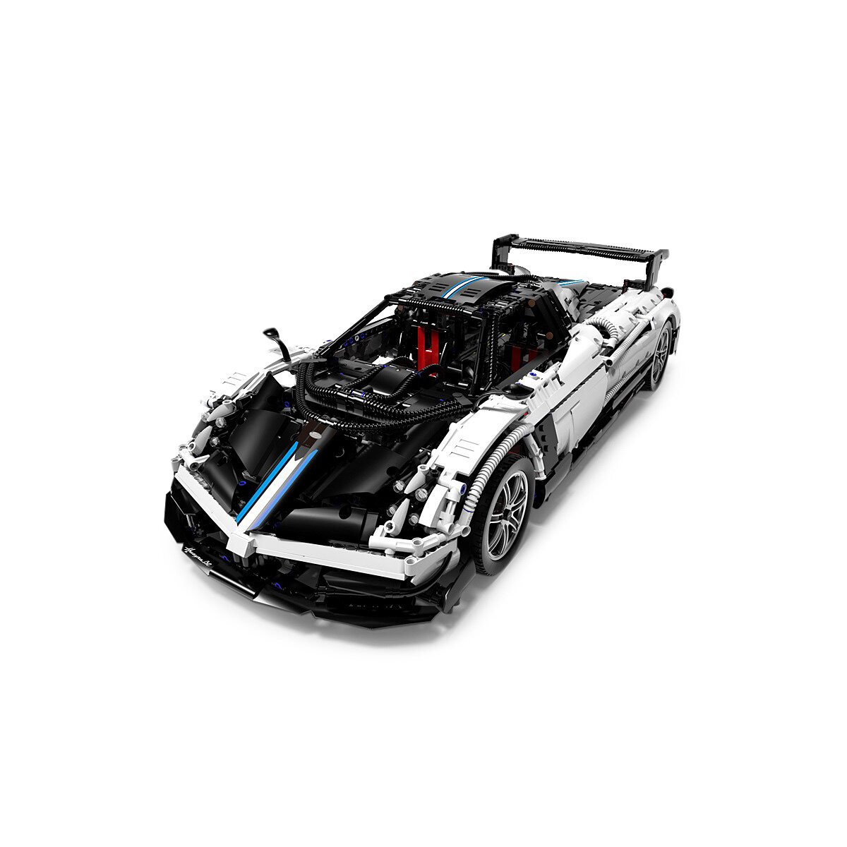 Pagani Huayra BC 1:8 bouwstenen/bouwset - Wit