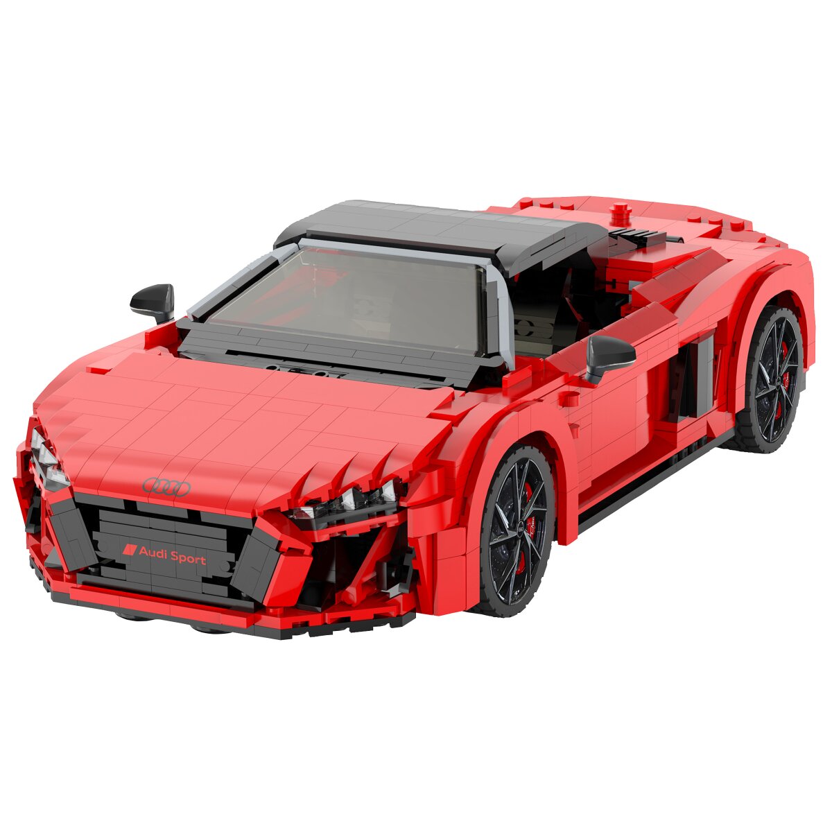 Audi R8 Spyder 1:14 bouwstenen/bouwset - Rood