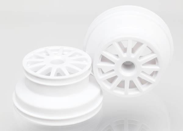 Traxxas - WHEELS, WHITE (2), TRX-7472 (TRX-7472)