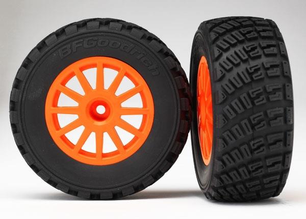 Traxxas - Tires & Wheels, Assembled, Gluorange wheels, BFGoodrich Ral, TRX-7473A (TRX-7473A)