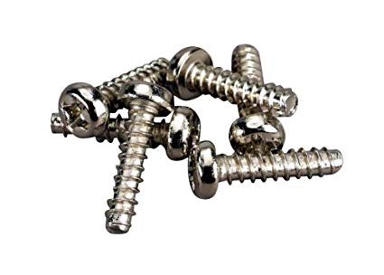 Screws, 3x12mm roundhead self-tapping (6)