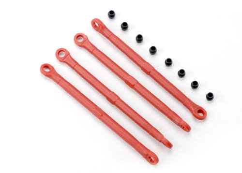 Toe link, front & rear (molded composite) (4)/ hollow balls (8) (1/16 E-Revo)