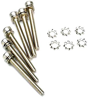 Screws, 3x28mm cap-head machine (hex drive) (6)/ 3x6mm elw (6)