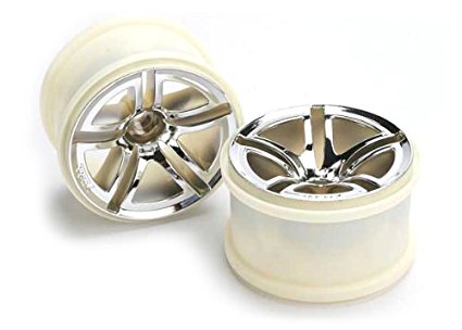 Wheels, jato twin-spoke 2.8" (chrome) (nitro rear/ electric front) (2)