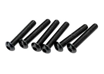 Screws, 3x18mm button-head machine (hex drive) (6)