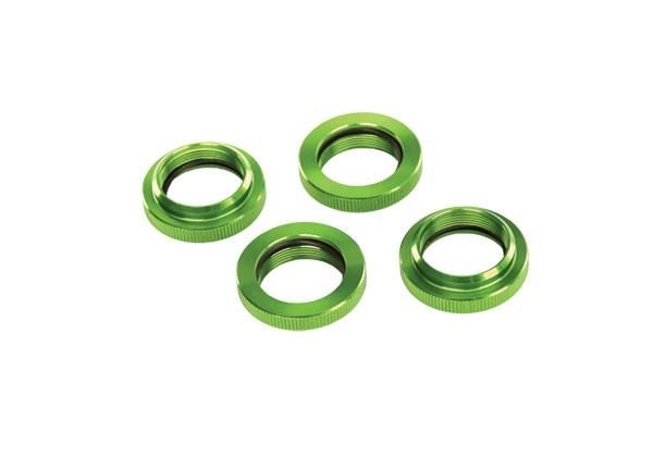 Traxxas - Spring retainer (adjuster), green-anodized aluminum, GTX shocks (TRX-7767G)