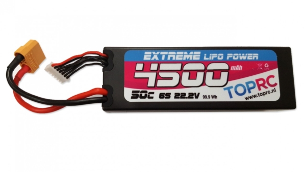 TRC Car Lipo 50c 22,2 volt 4500mah met XT90 stekker