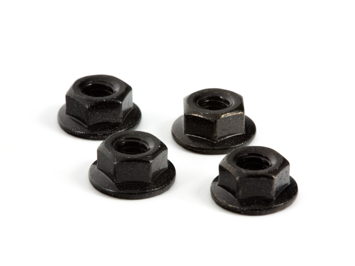 Arrma - Serrated Wheel Nut M4 (Black) (AR708003)