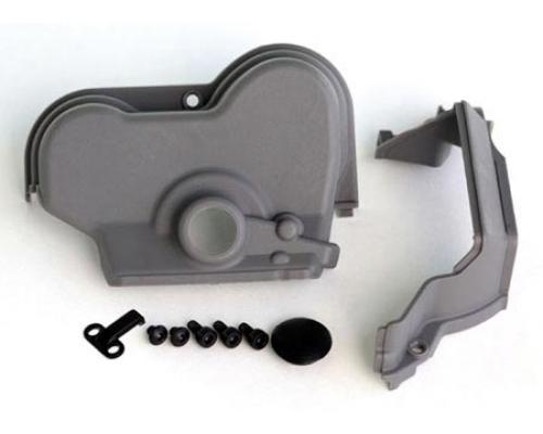 Cover, gear (upper & lower) (1)/ dust plug (1)/ 3x6mm CS (3) (for single motor installation)