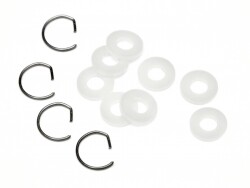 Shock shaft guide collar set