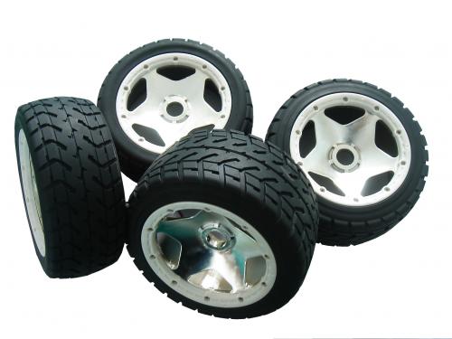 Set voorwielen "Road" compleet met ster velgen chrome