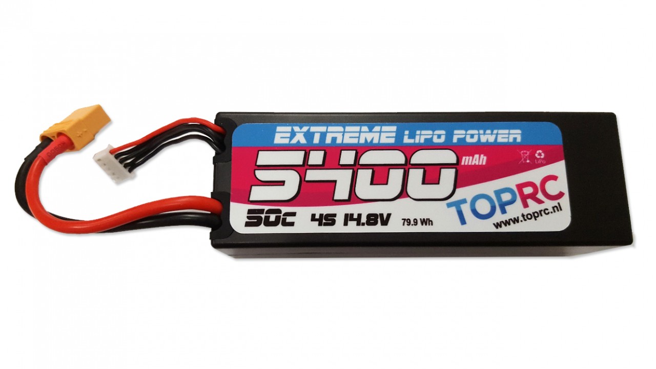 TRC Car Lipo 50c 14,8 volt 5400mah met XT90 stekker
