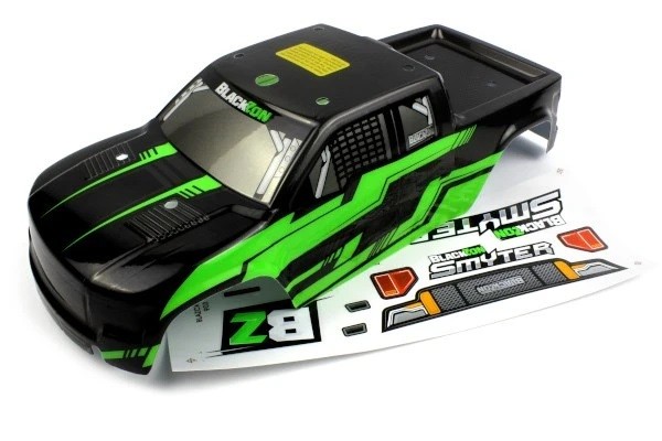 Blackzon Smyter MT Turbo Body (Zwart/Groen) (540175)