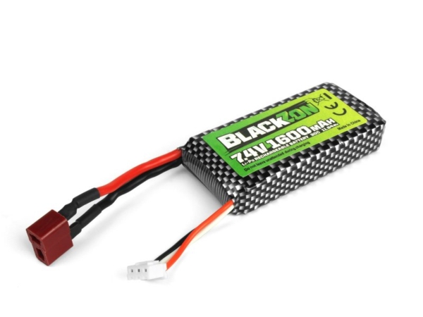 Blackzon Battery Pack (Lipo 7.4V 1600mAh) met Dean stekker