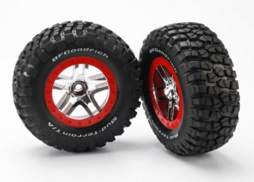 BF Goodrich Soft Short Course Tyres on SS Chrome/Red Wheels