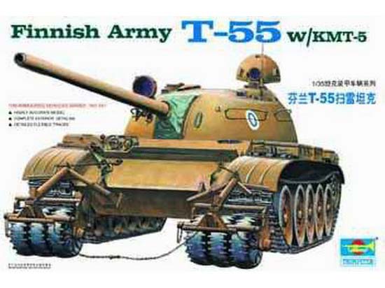 Trumpeter 1/35 Finnish Army T-55 W/KMT-5