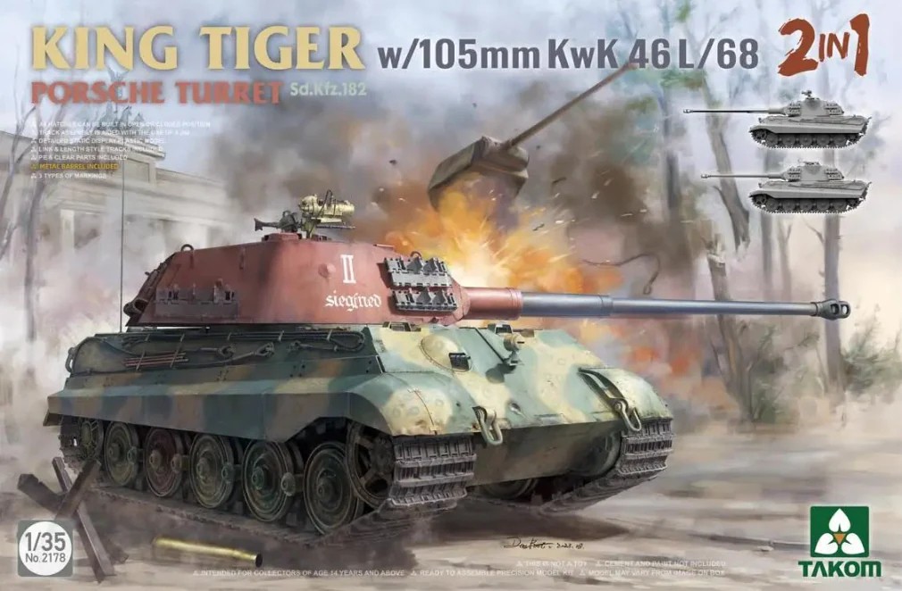 Takom 1/35 King Tiger w/105mm KwK 46L68